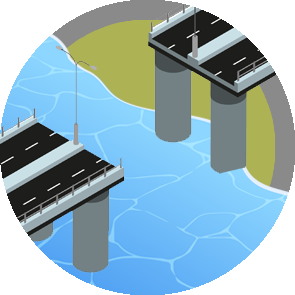 Broken Bridge in package pandemonium table top board game