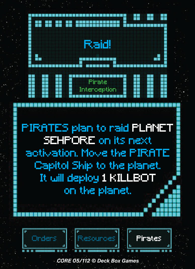 gun turret galaxy farmer tabletop boardgame