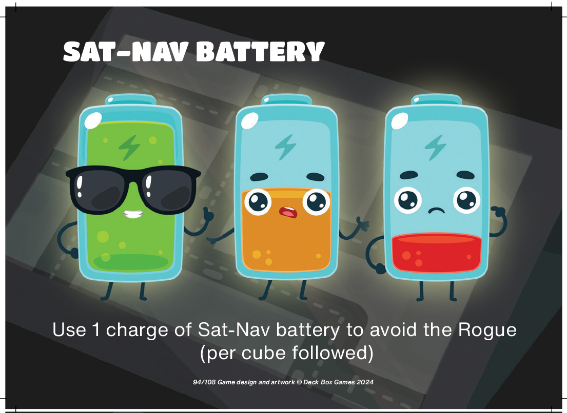 avoid the rogue with the sat-nav system package pandemonium table top board game